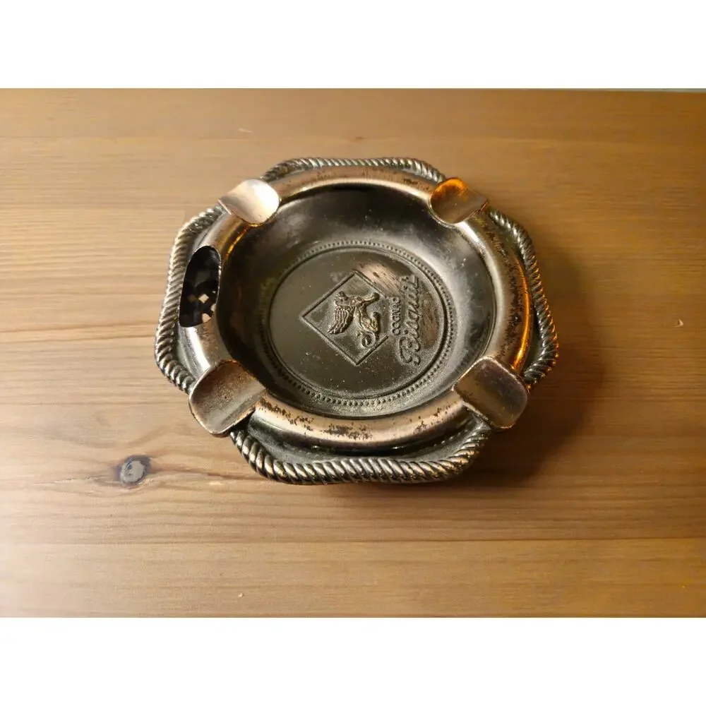 Cognac Bisquit Liquor Brass Cigar Ashtray 5